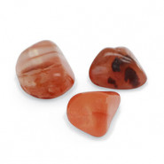 Naturstein Nugget Perlen Achat 4-12mm Rust red